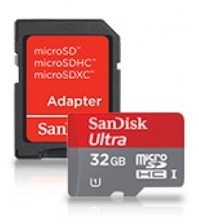Sandisk Micro SD Ultra 32 GB Memory Card